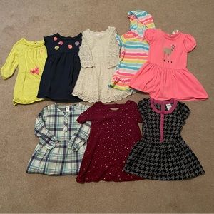 Bundle of toddler casual dresses 8 pieces